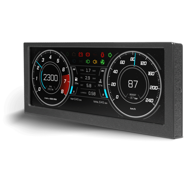 Painel digital universal Ghost Dashboard 12,3″ com conta-giros, velocímetro e luzes de aviso digitais